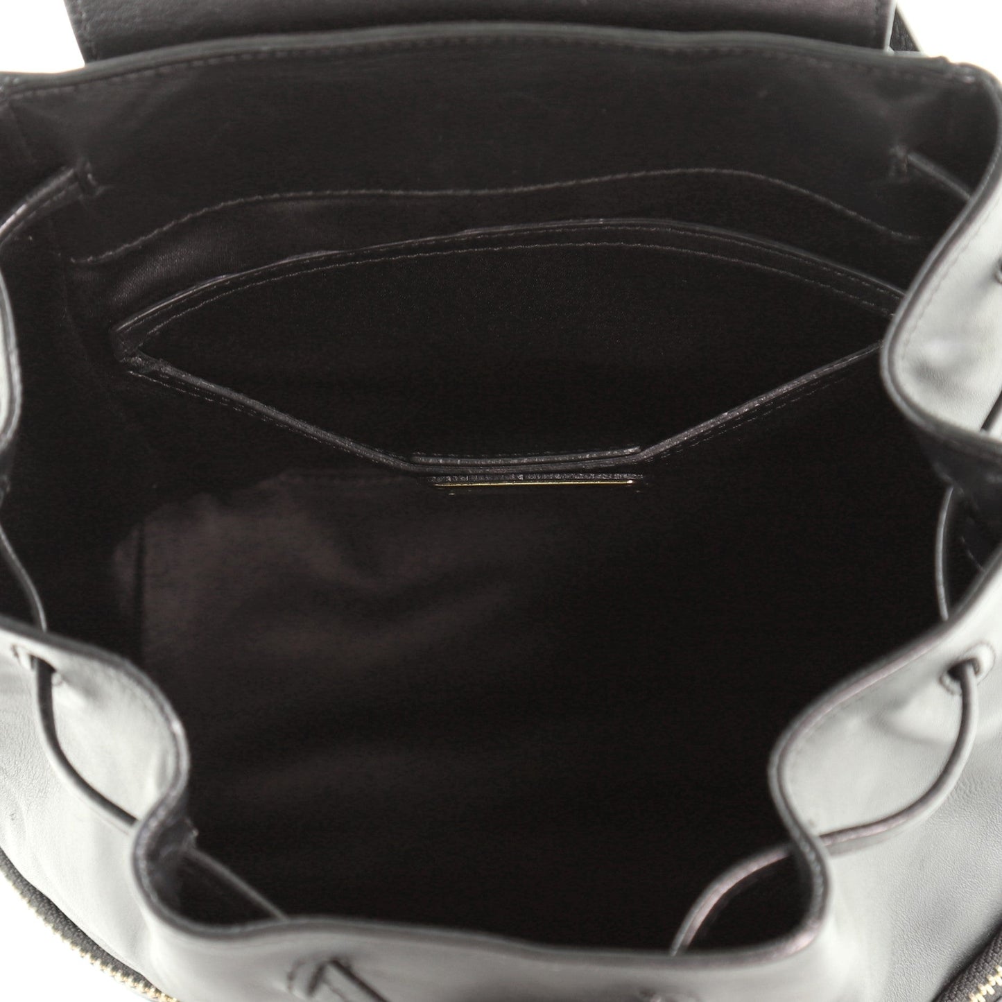 Gancini Flap Drawstring Backpack Leather Mini