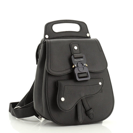 Saddle Backpack Leather Mini