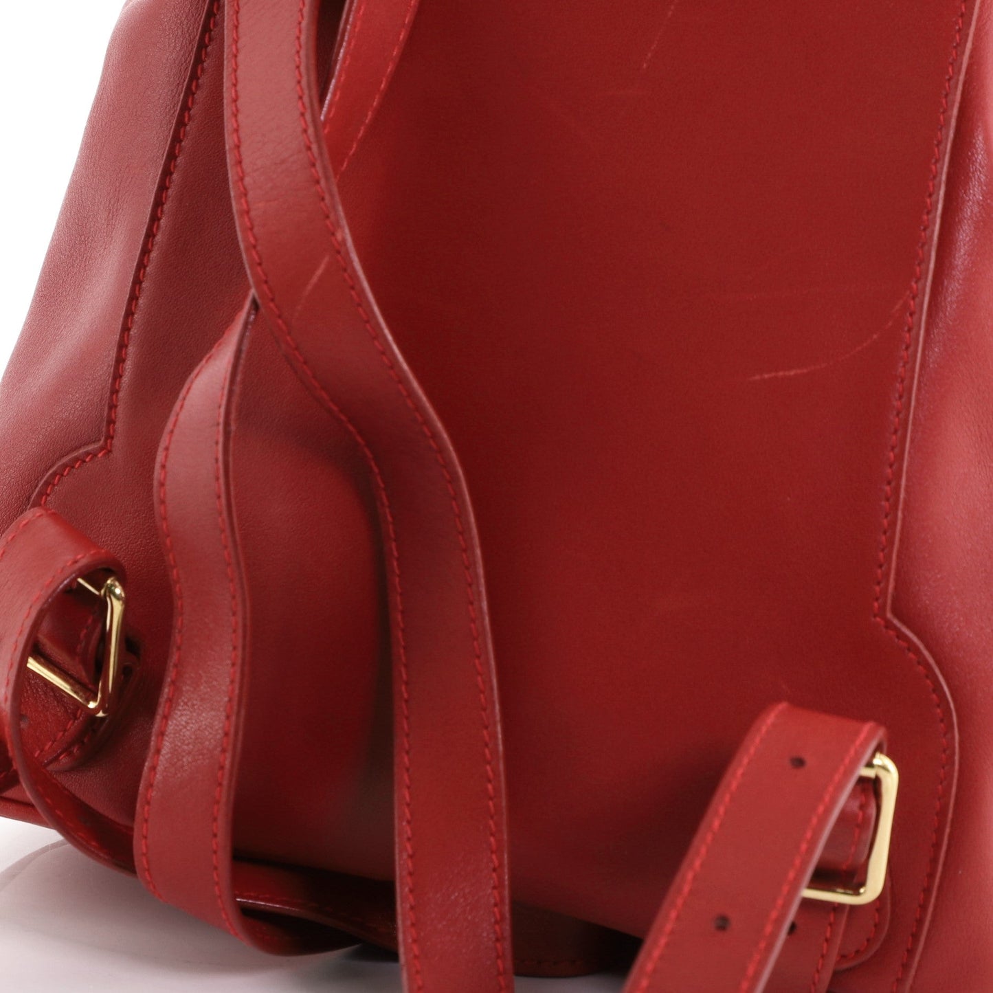 Vintage Bamboo Backpack Leather Mini