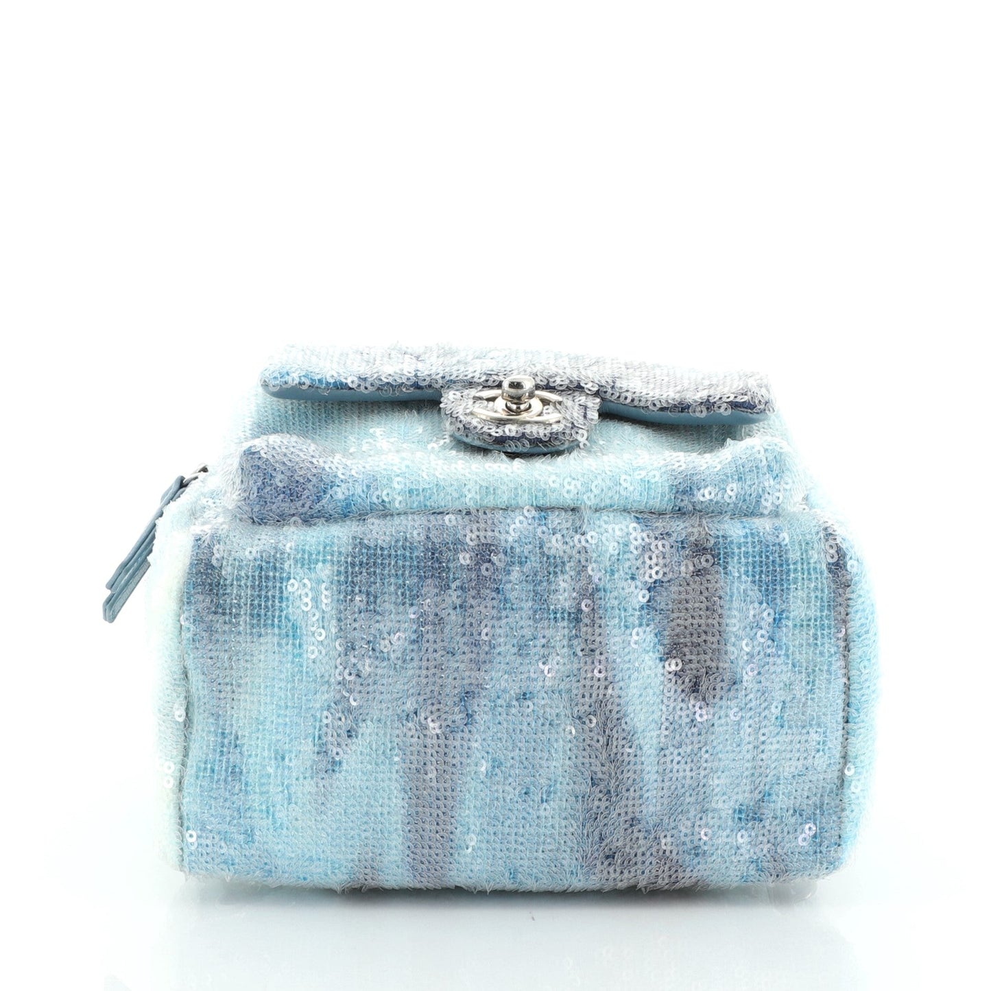 Waterfall Backpack Sequins with Leather Mini