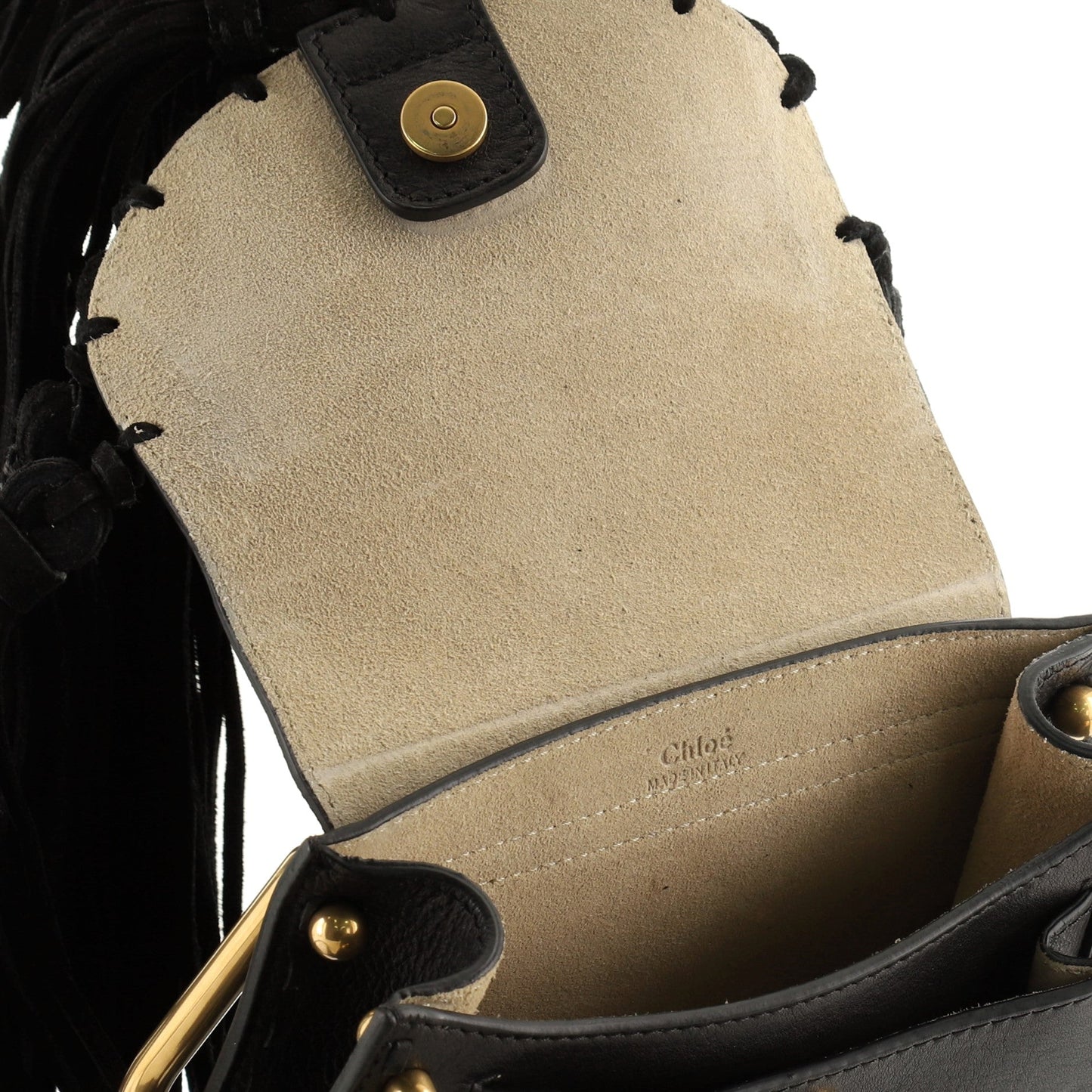 Fringe Tassel Hudson Bag Leather Mini