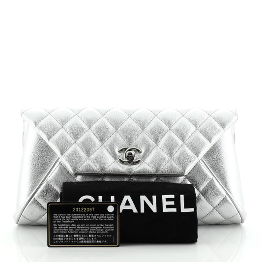 Fold Up Again Clutch Quilted Goatskin