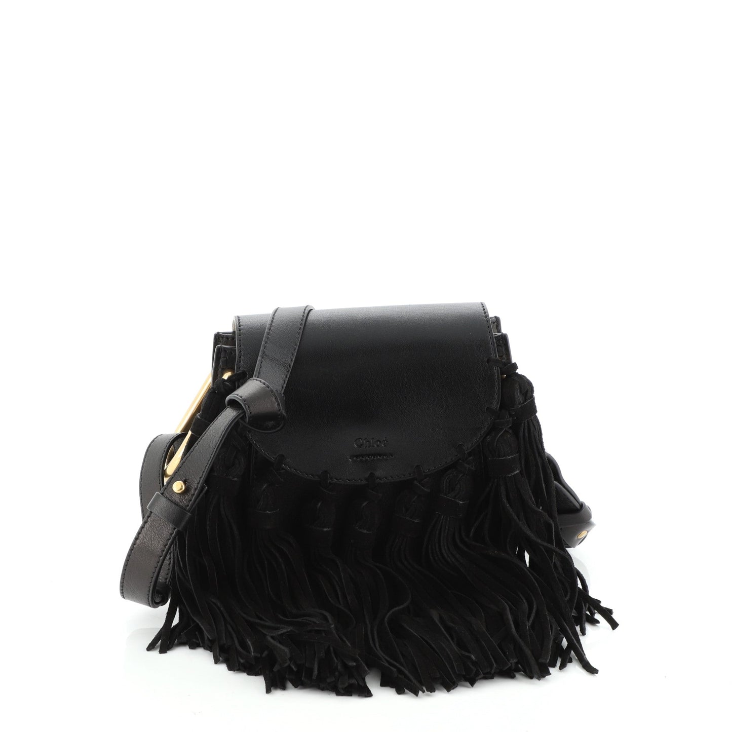 Fringe Tassel Hudson Bag Leather Mini