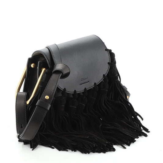 Fringe Tassel Hudson Bag Leather Mini