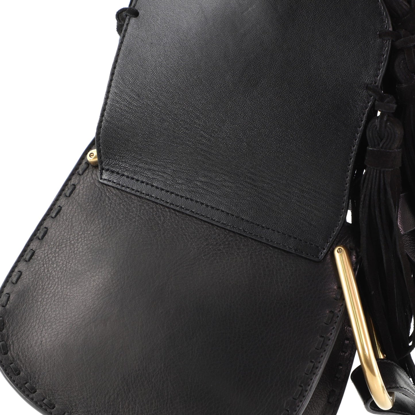 Fringe Tassel Hudson Bag Leather Mini
