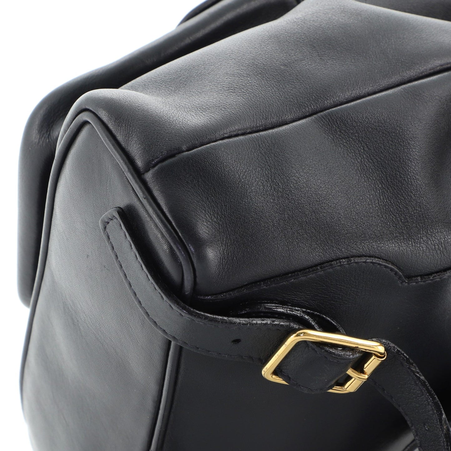 Vintage Bamboo Backpack Leather Mini