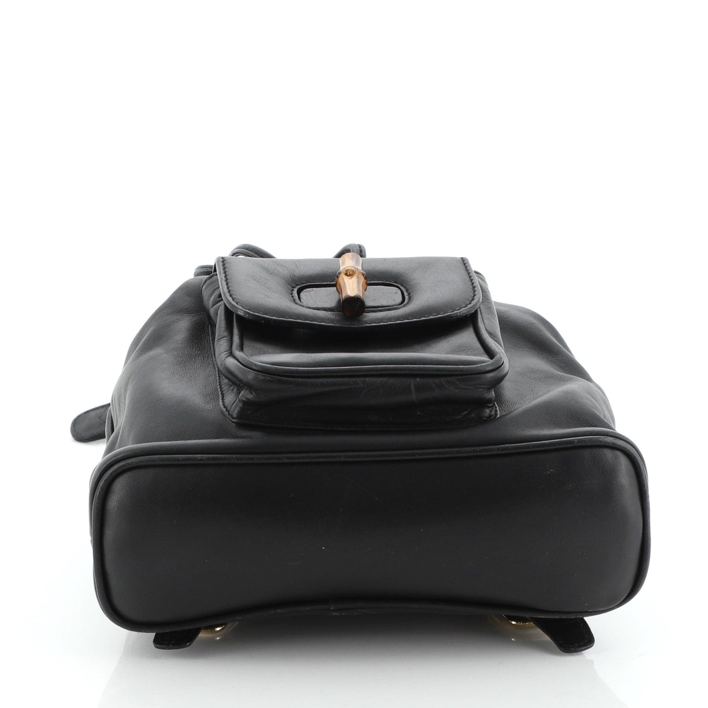 Vintage Bamboo Backpack Leather Mini