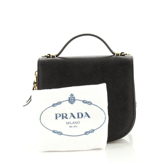 Odette Flap Backpack Saffiano Leather Mini