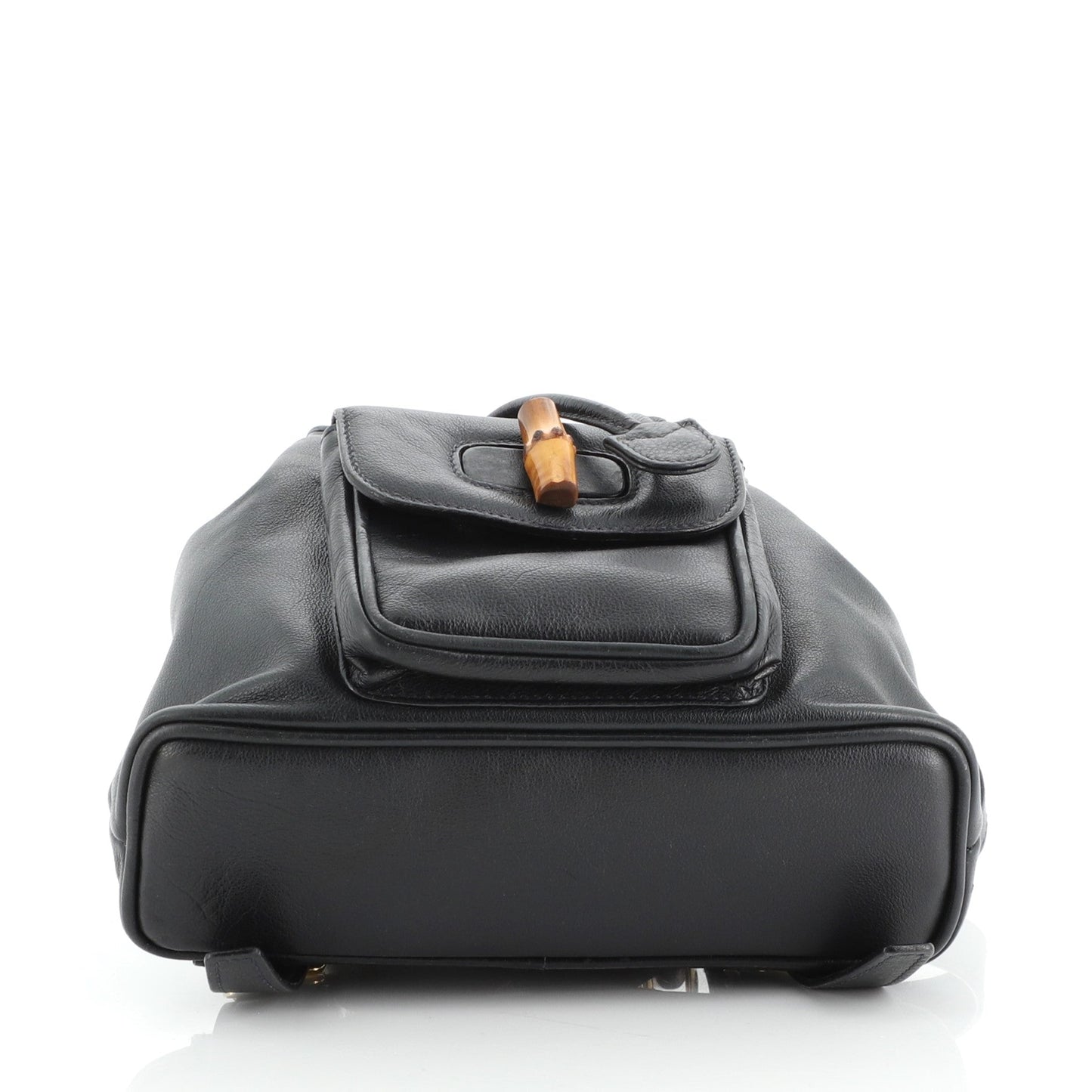 Vintage Bamboo Backpack Leather Mini
