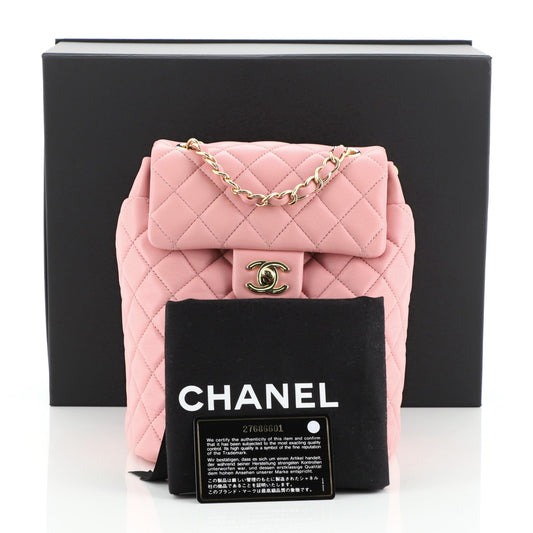 Urban Spirit Backpack Quilted Lambskin Mini