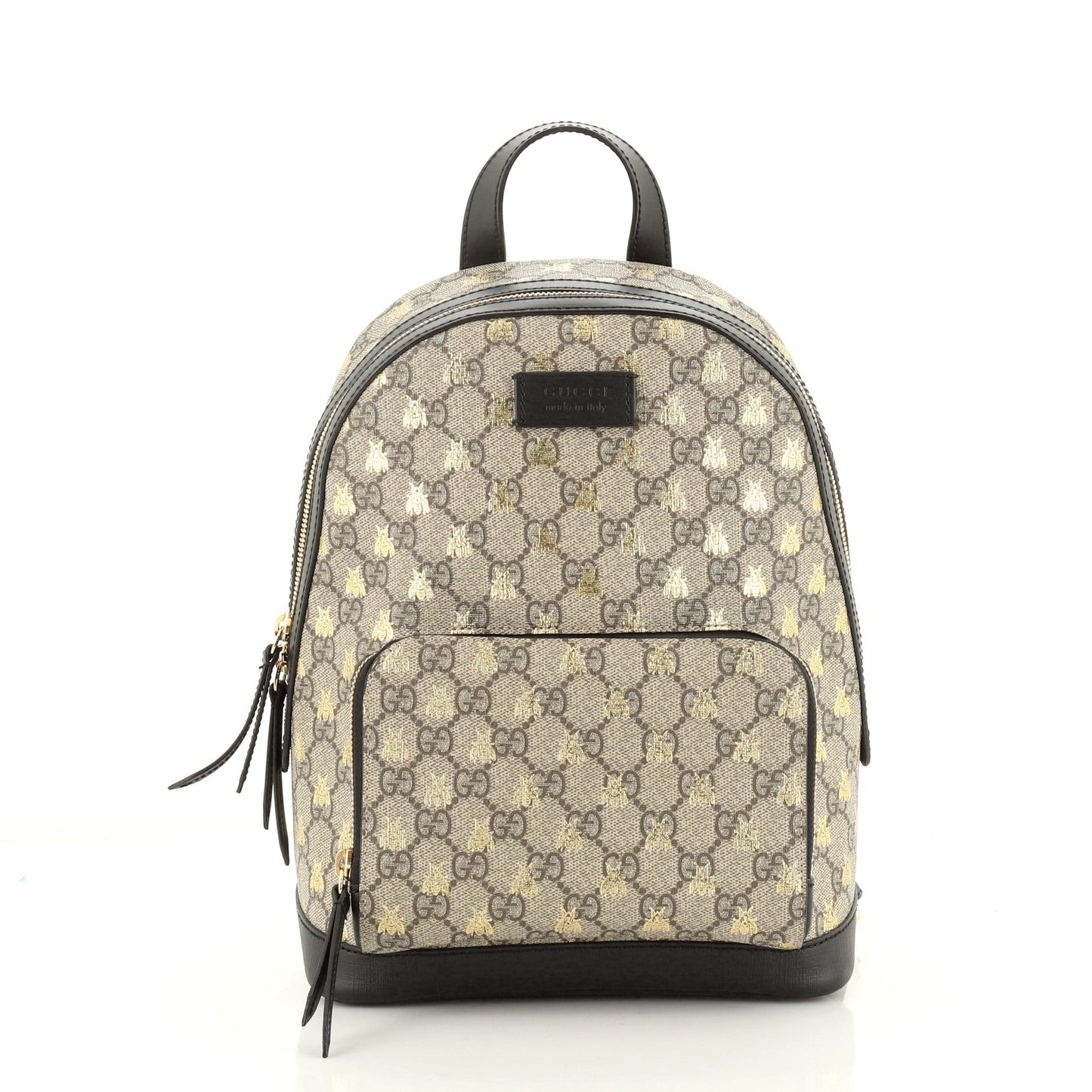 Zip Pocket Backpack Printed GG Coated Canvas Mini