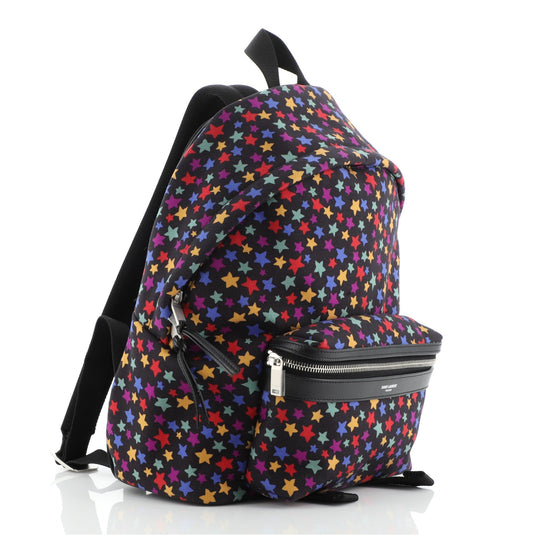 City Backpack Printed Canvas Mini