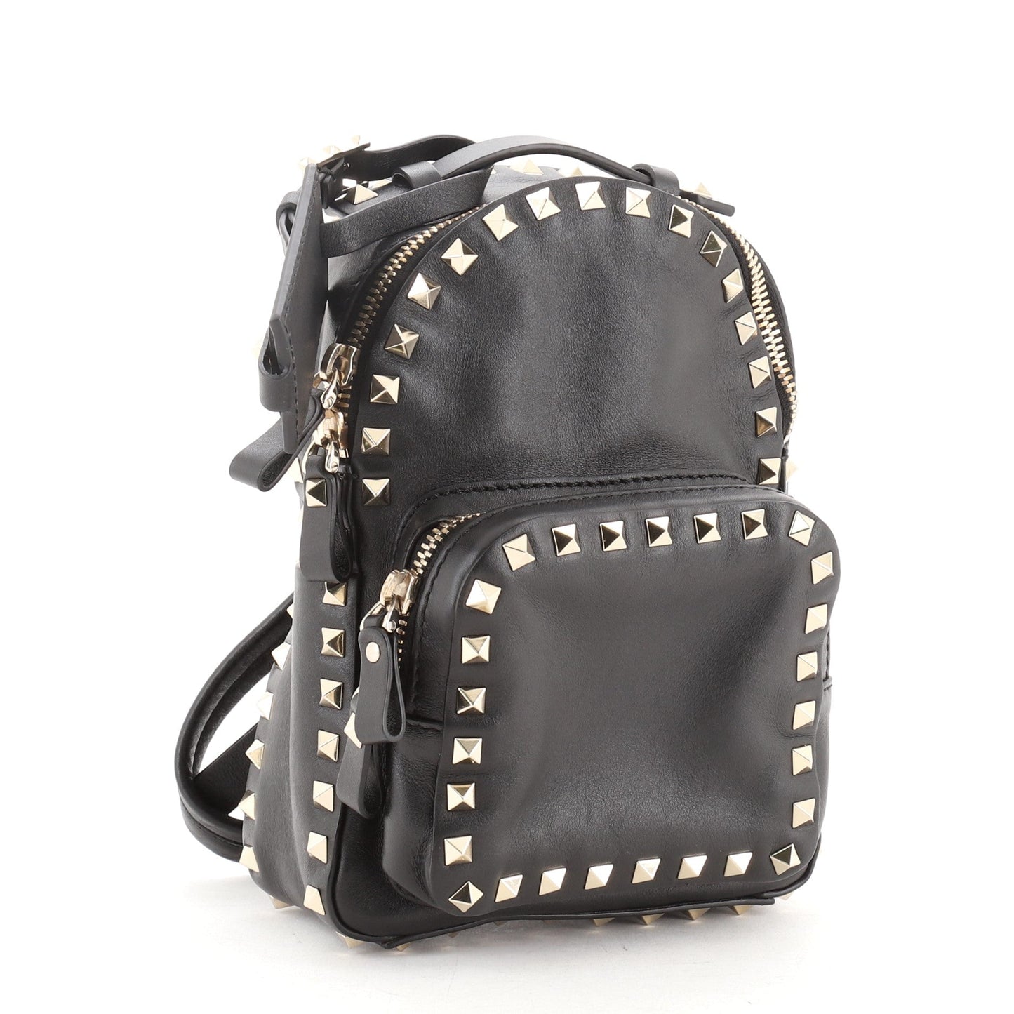 Rockstud Backpack Leather Mini