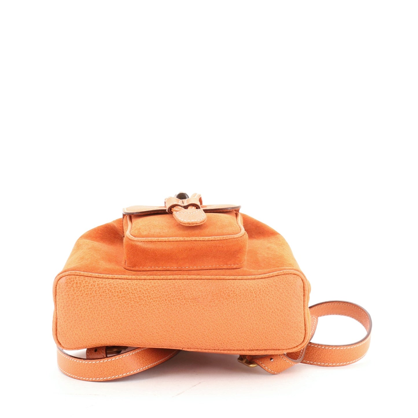 Vintage Bamboo Backpack Suede Mini