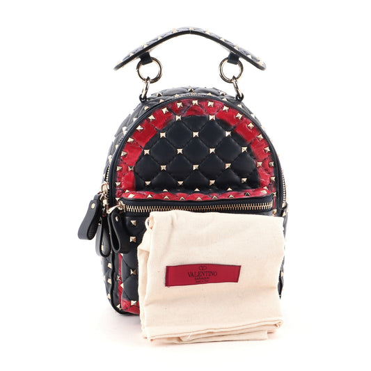 Rockstud Spike Backpack Painted Leather Mini