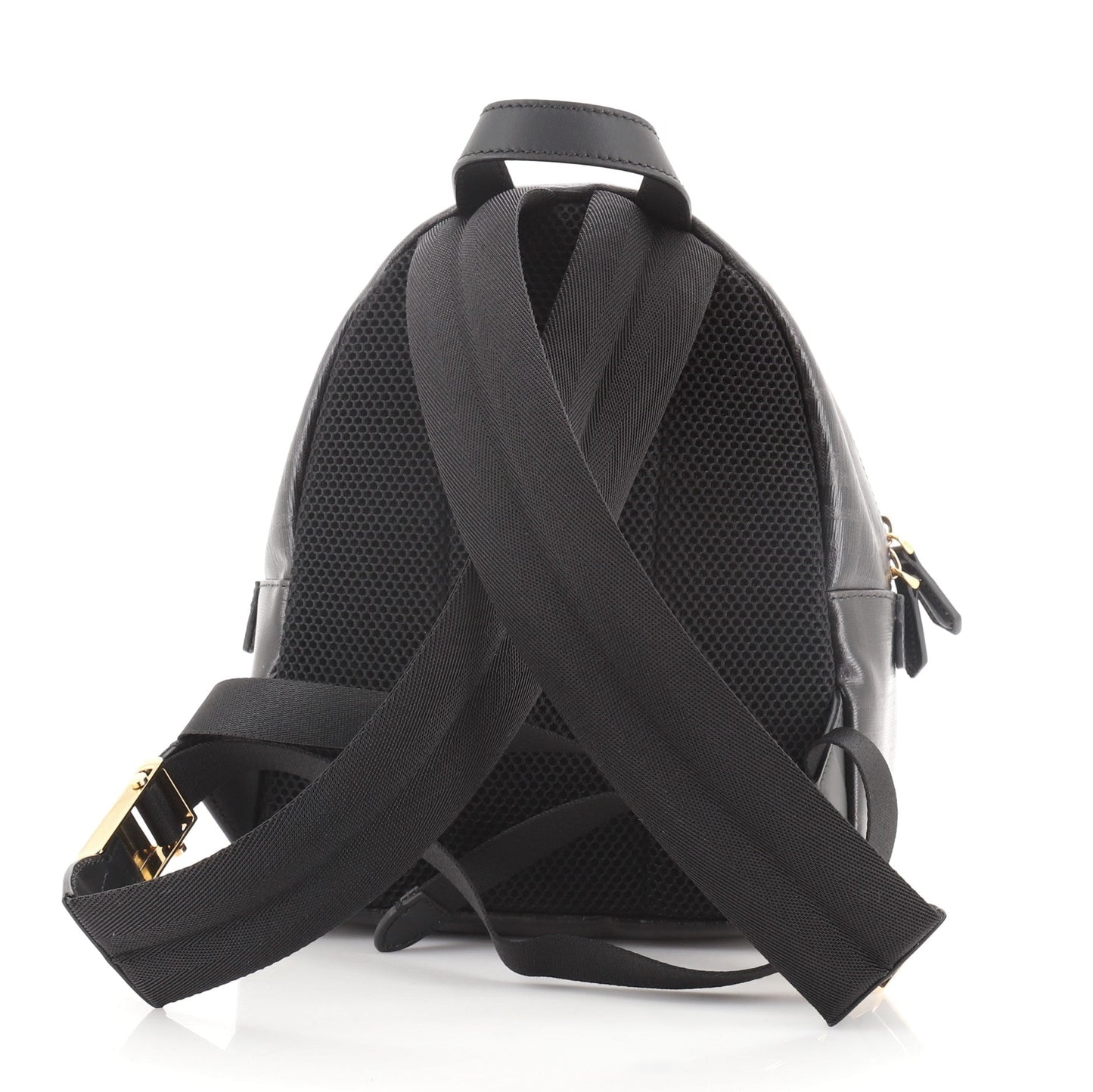 Mania Logo Backpack Zucca Coated Canvas Mini