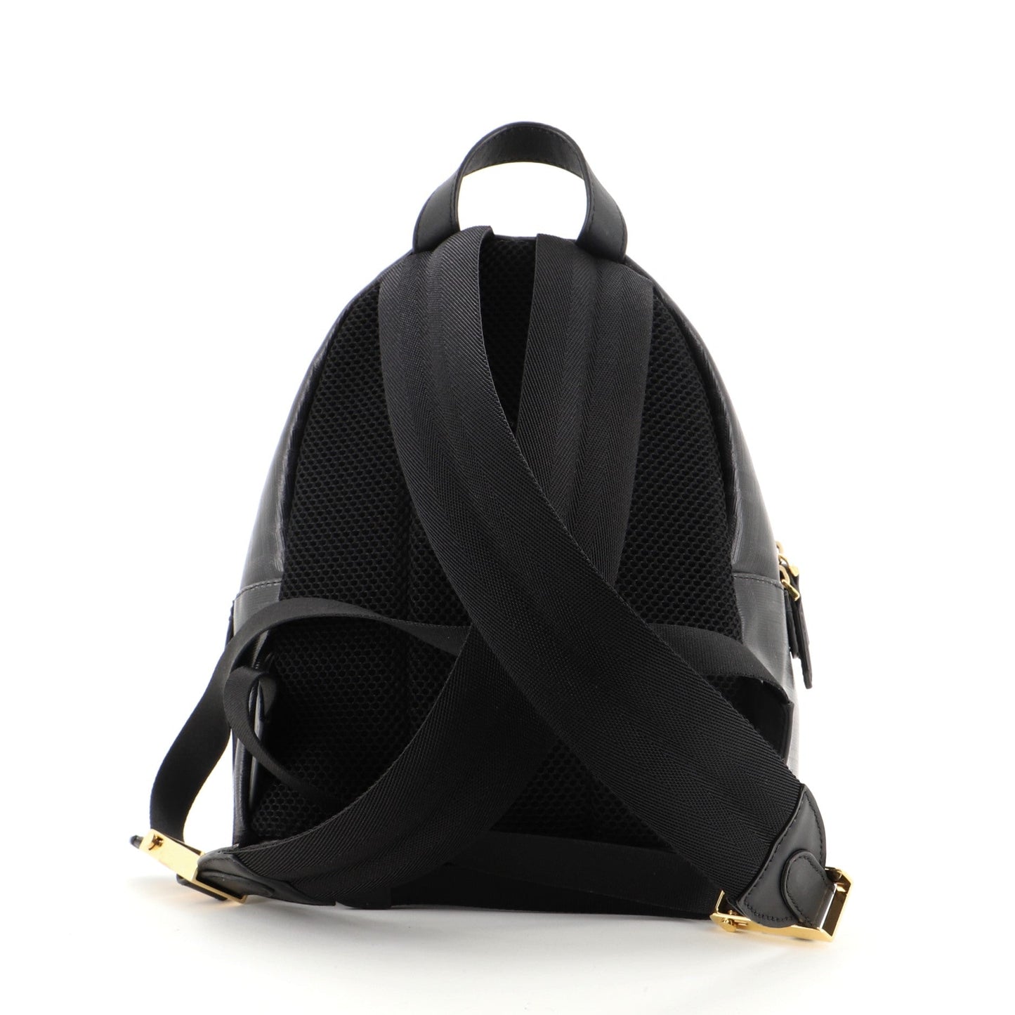 Mania Logo Backpack Zucca Coated Canvas Mini