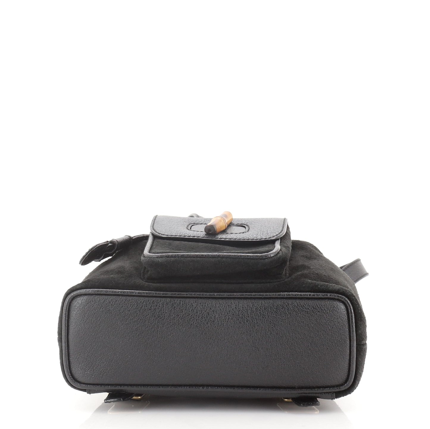 Vintage Bamboo Backpack Suede Mini