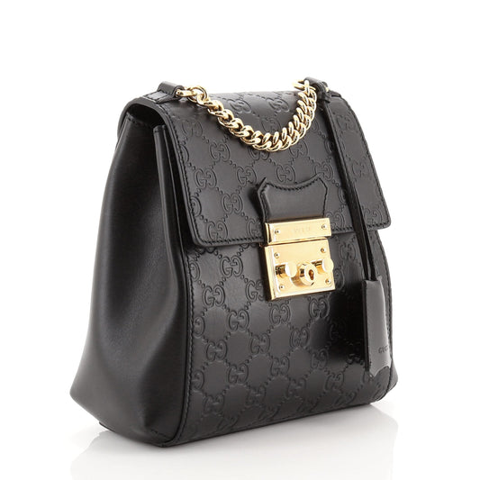 Padlock Backpack Guccissima Leather Mini