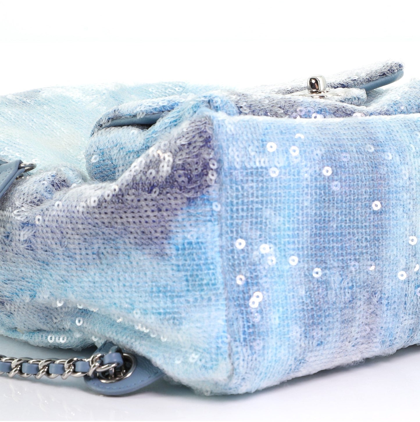 Waterfall Backpack Sequins with Leather Mini