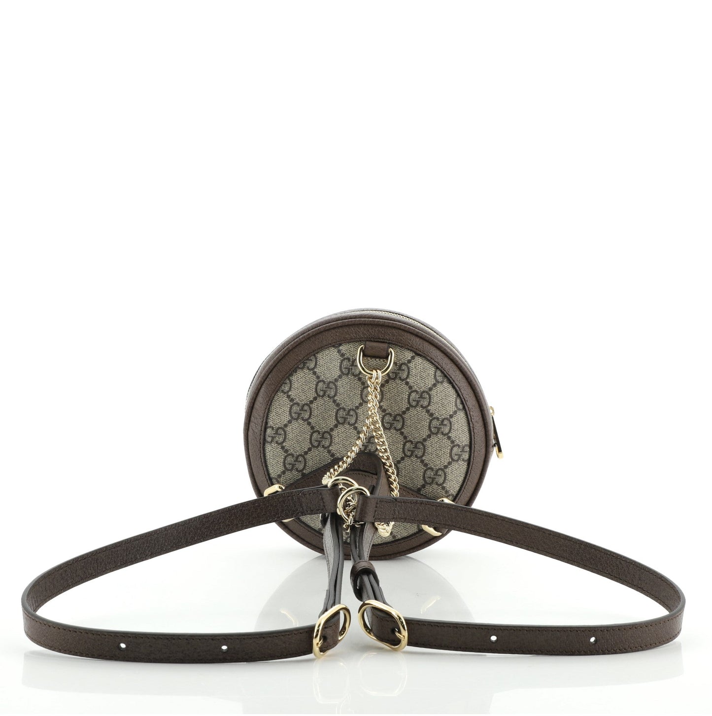 Ophidia Round Backpack GG Coated Canvas Mini