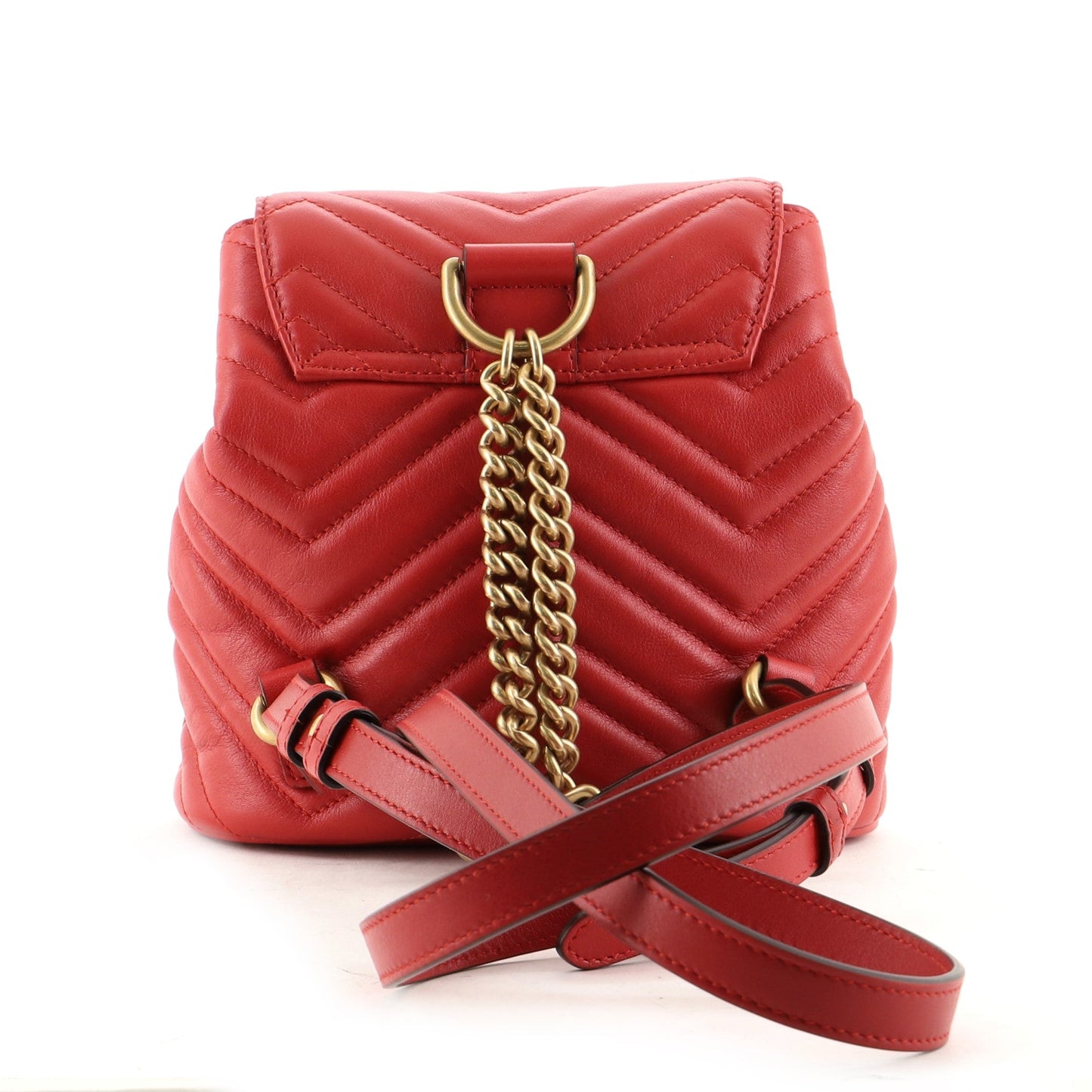 GG Marmont Drawstring Backpack Matelasse Leather Mini