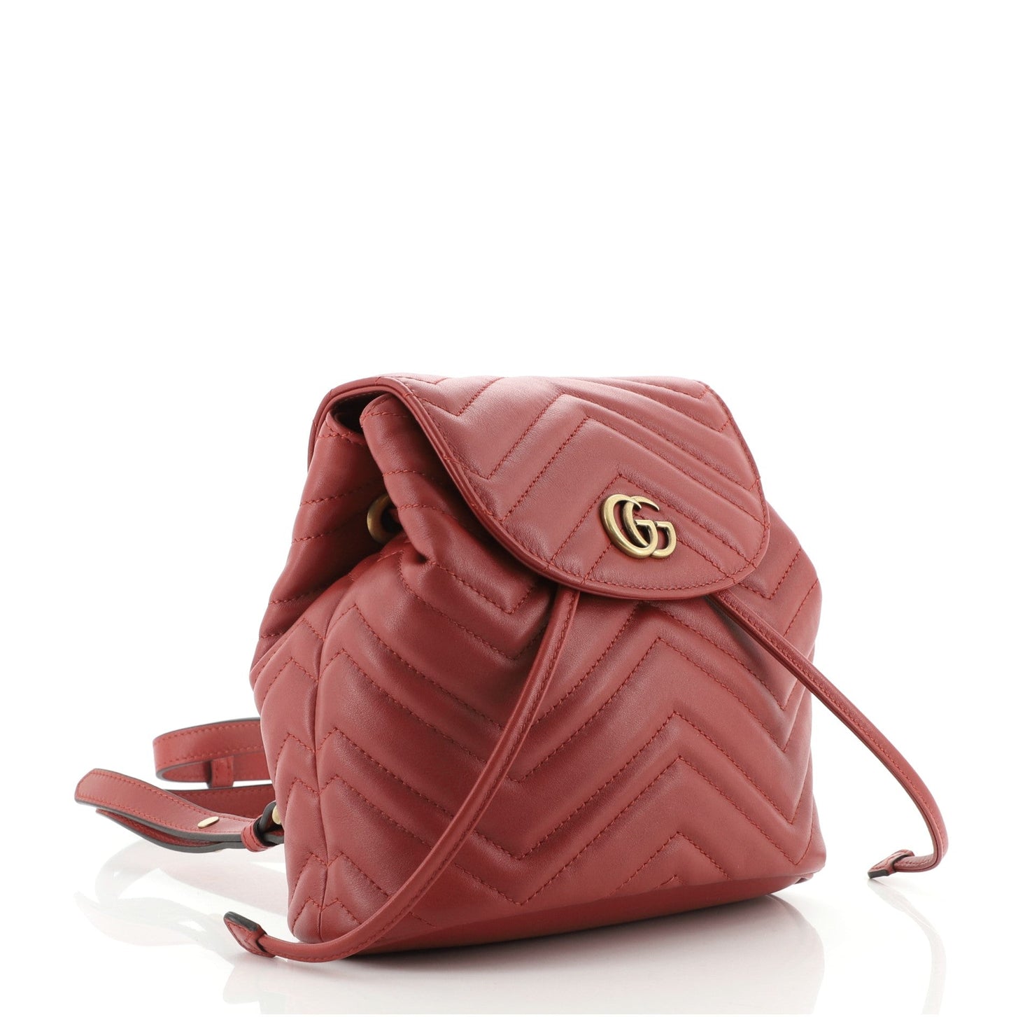 GG Marmont Drawstring Backpack Matelasse Leather Mini