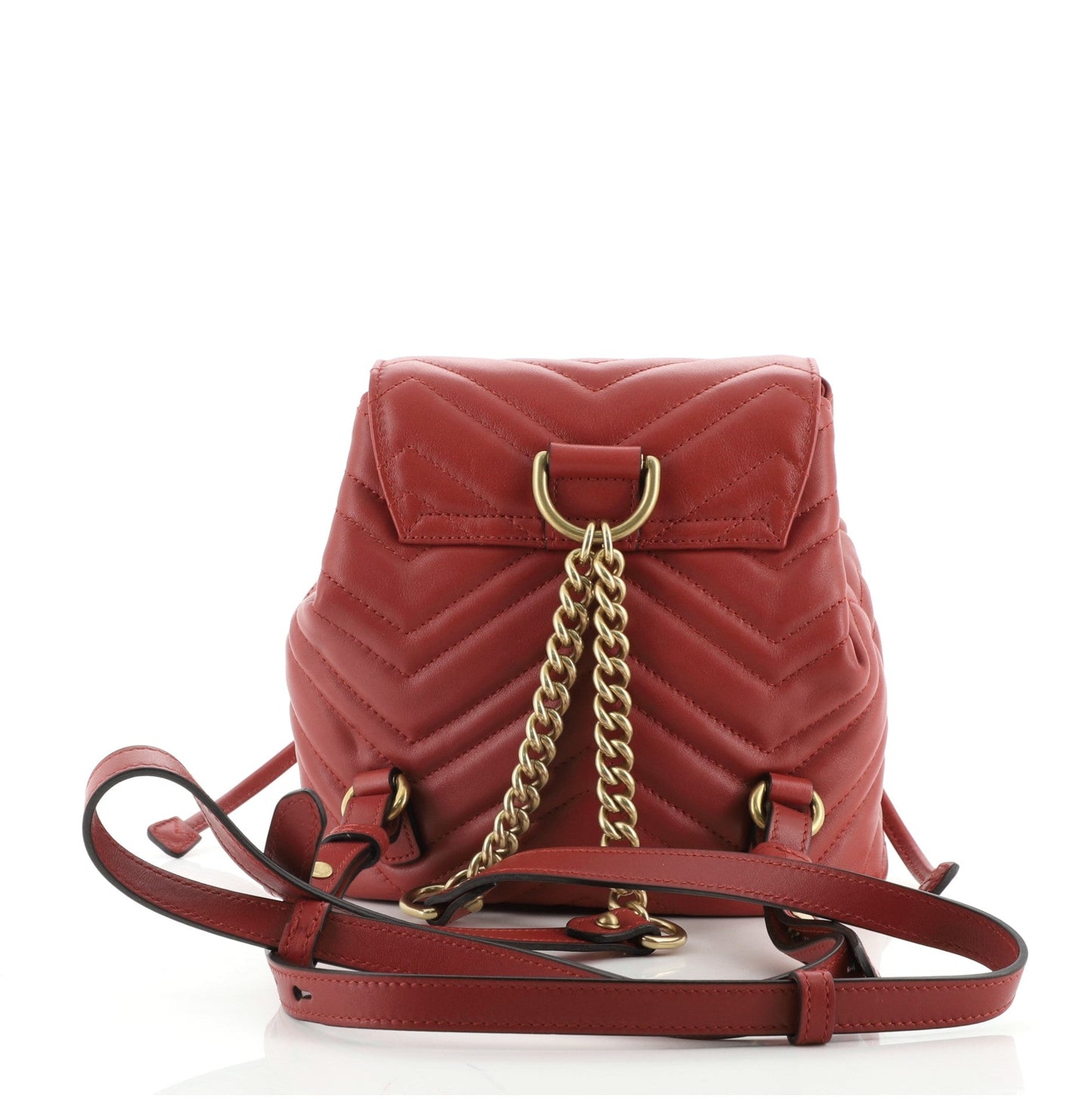 GG Marmont Drawstring Backpack Matelasse Leather Mini