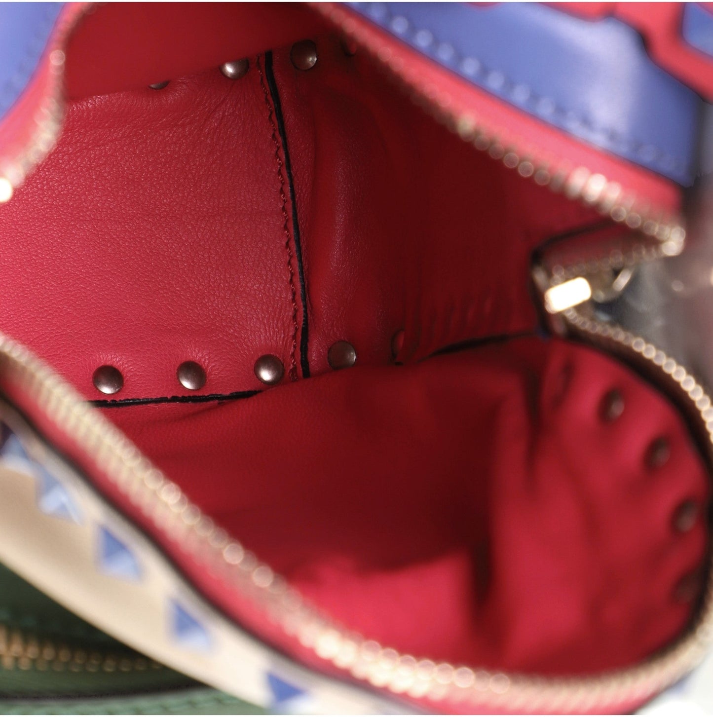 Rockstud Backpack Leather Mini