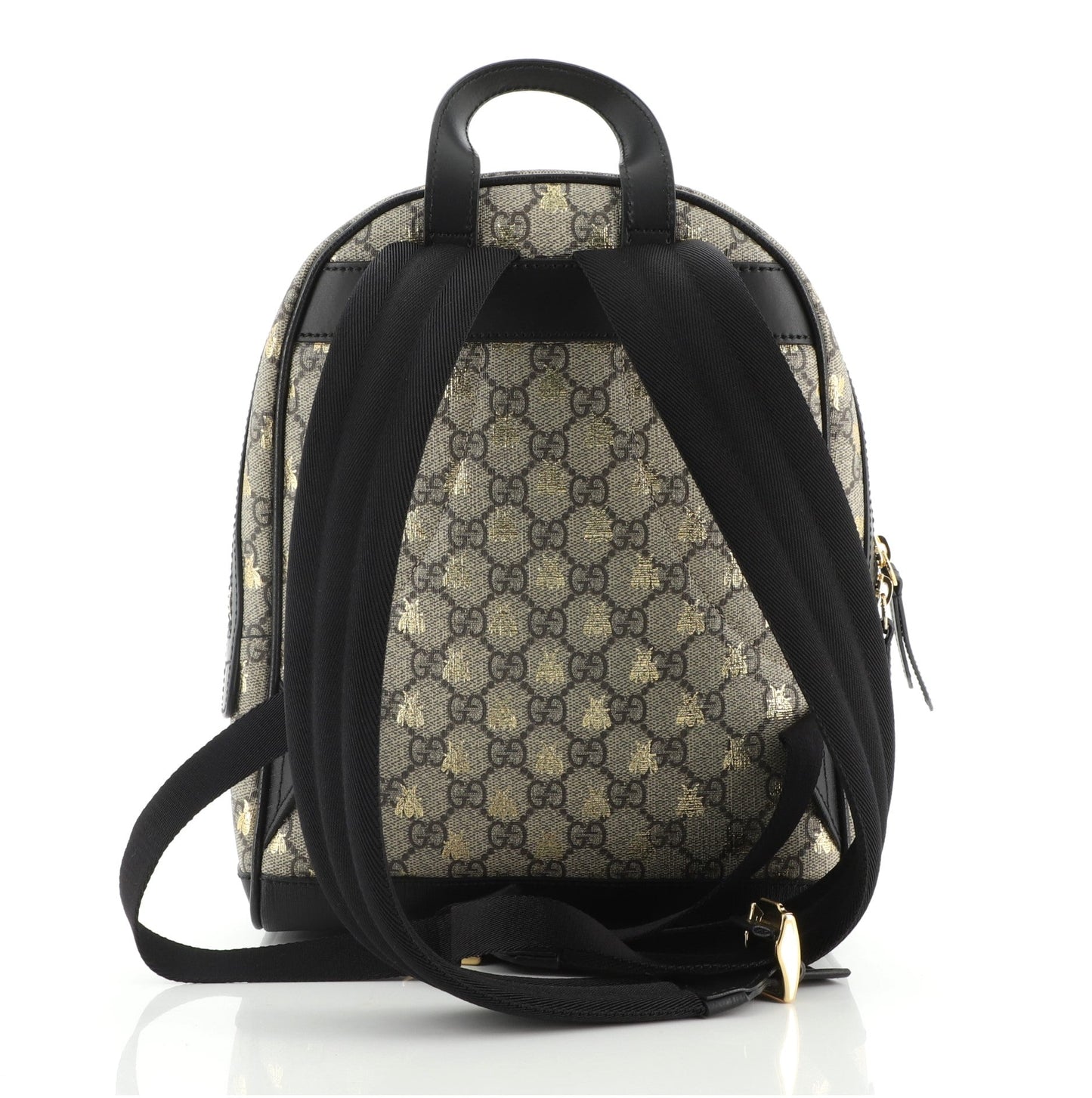Zip Pocket Backpack Printed GG Coated Canvas Mini