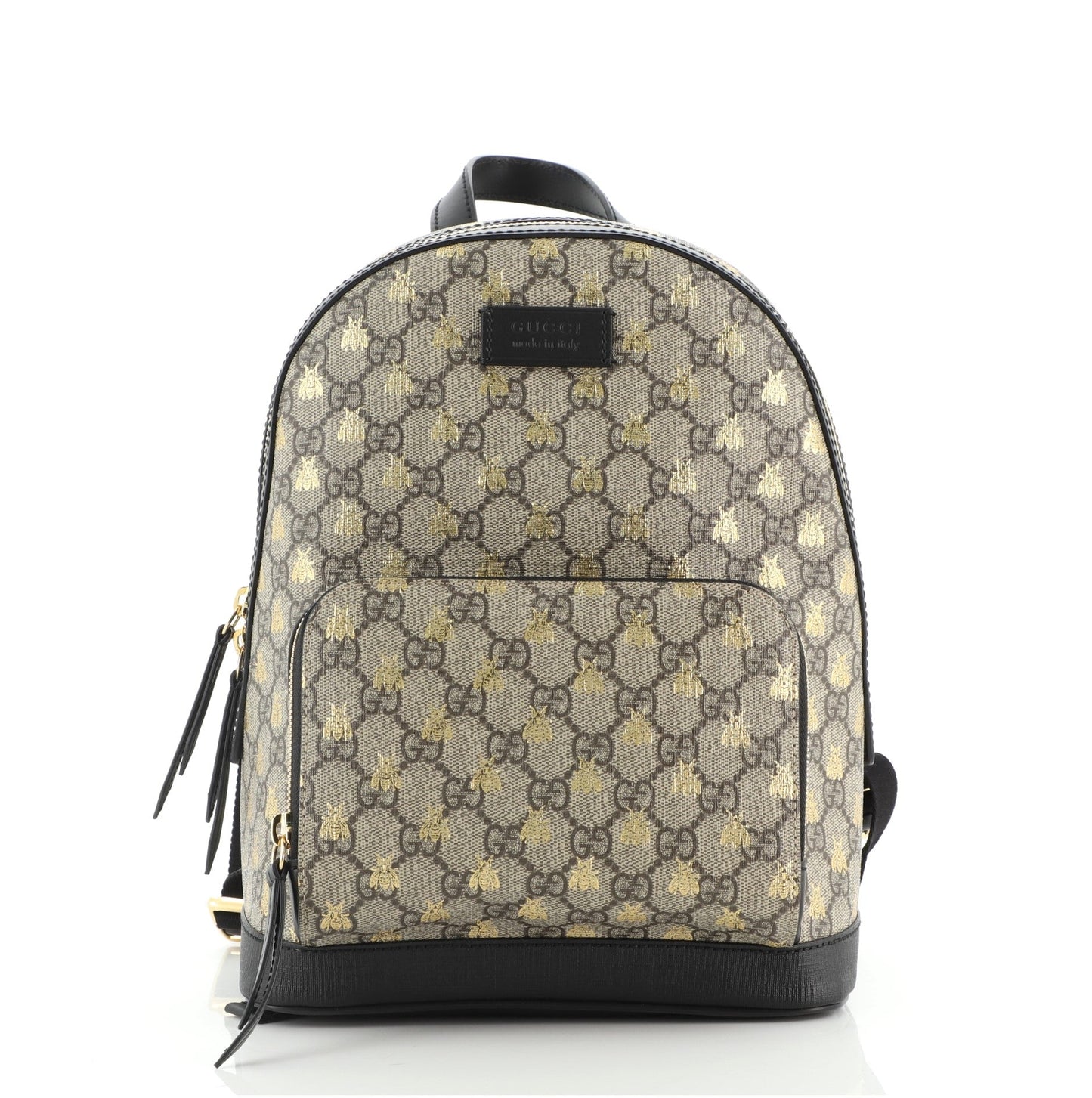 Zip Pocket Backpack Printed GG Coated Canvas Mini