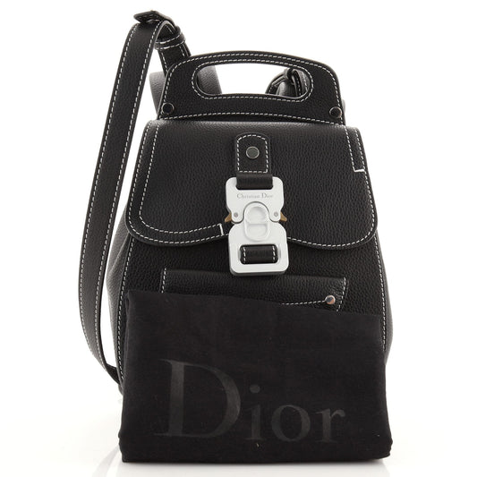 Saddle Backpack Leather Mini