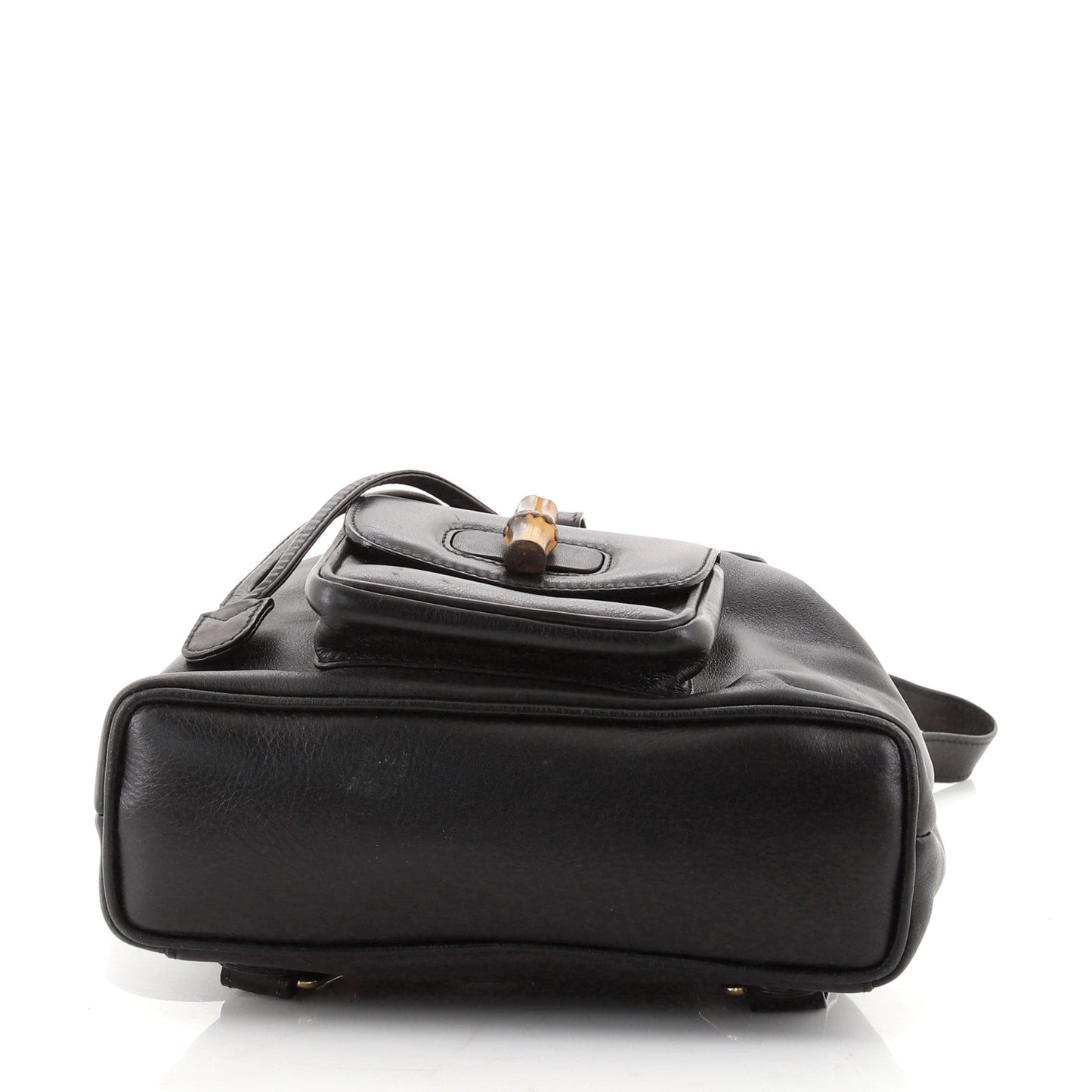 Vintage Bamboo Backpack Leather Mini