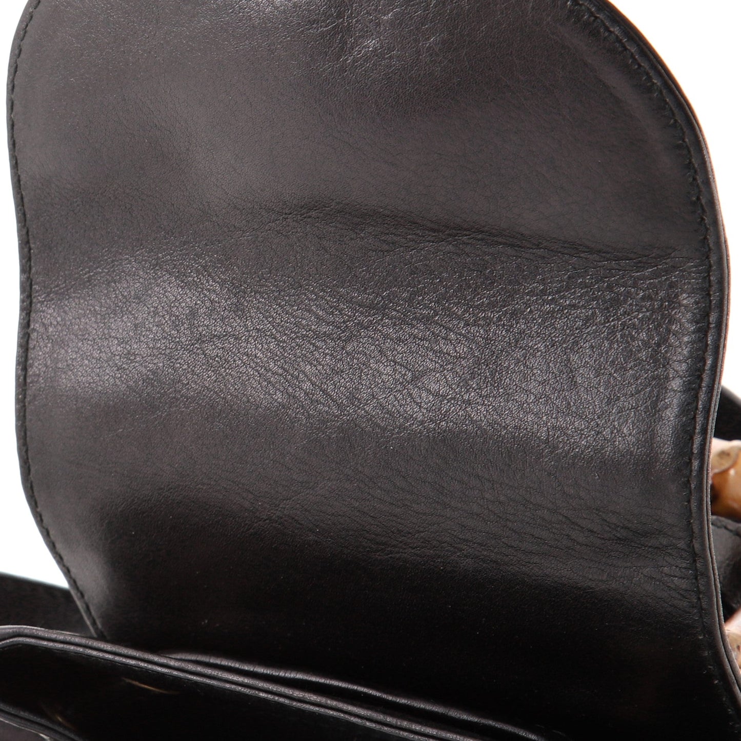 Vintage Bamboo Backpack Leather Mini