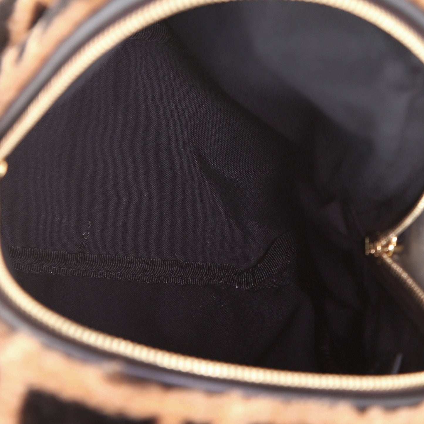 Zip Backpack Zucca Shearling Mini