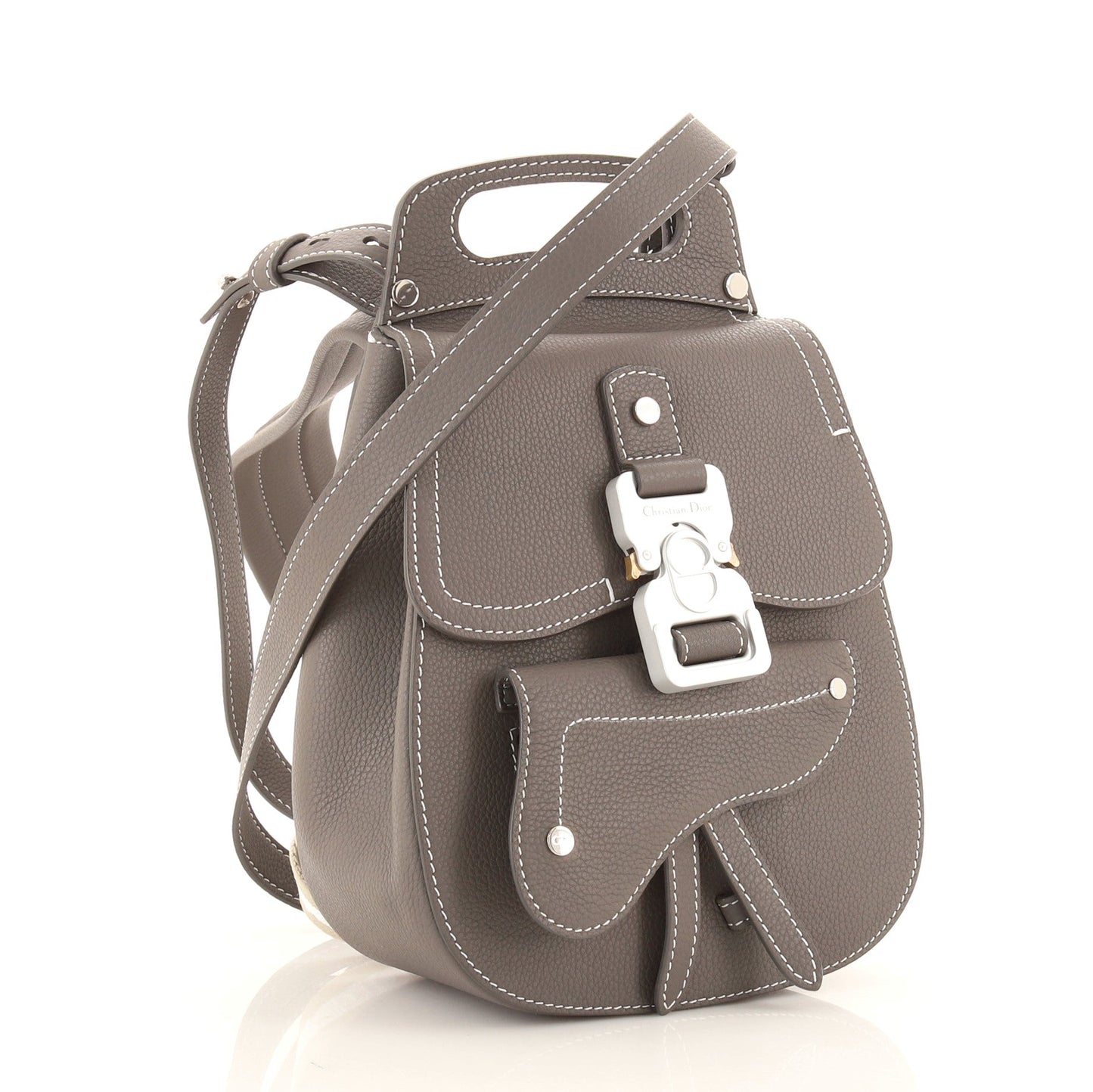 Saddle Backpack Leather Mini