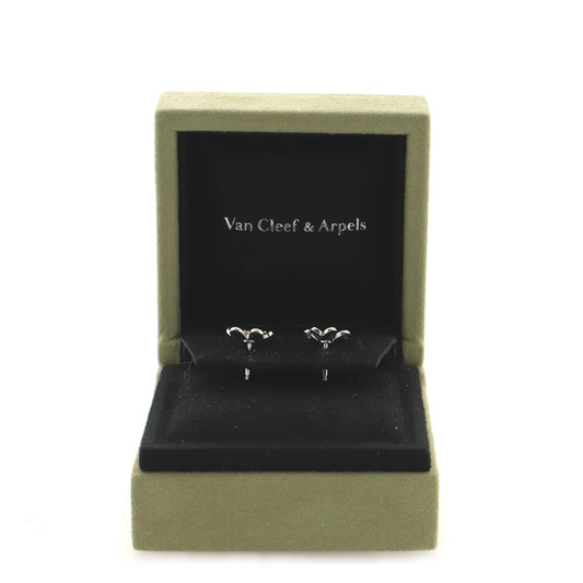 Frivole Stud Earrings 18K White Gold with Diamond Mini