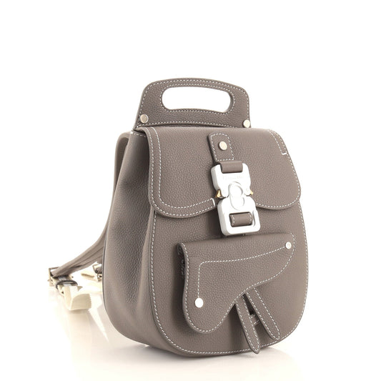 Saddle Backpack Leather Mini