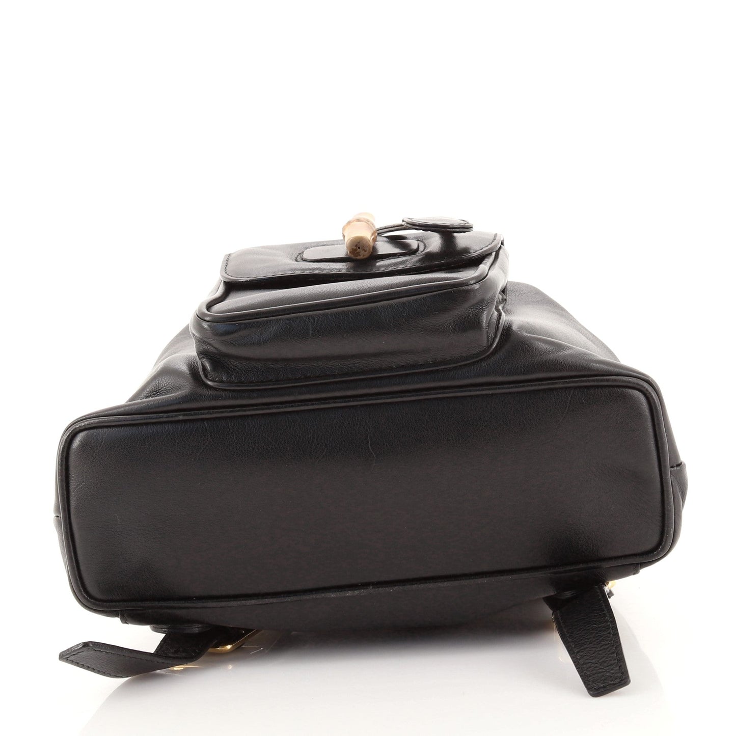 Vintage Bamboo Backpack Leather Mini