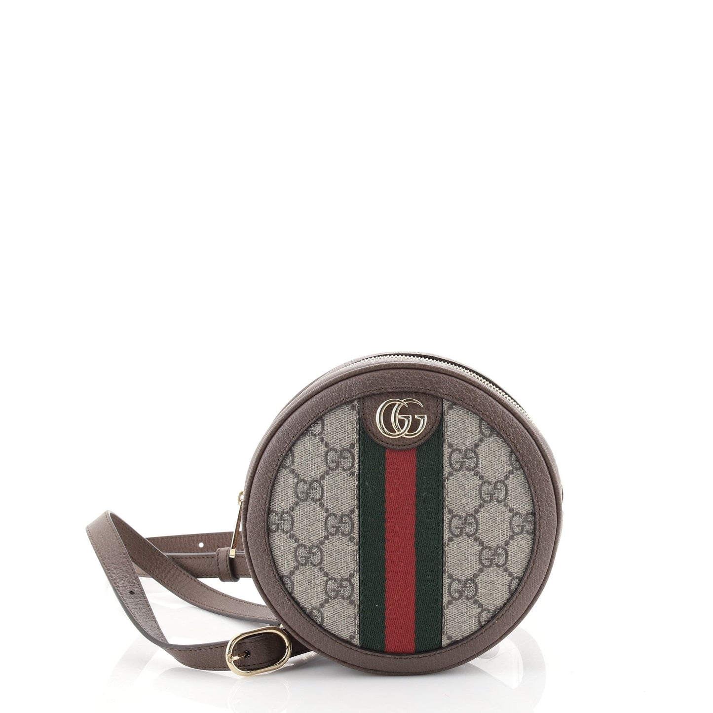 Ophidia Round Backpack GG Coated Canvas Mini