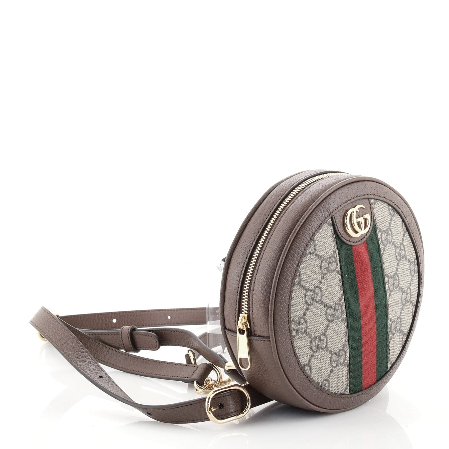 Ophidia Round Backpack GG Coated Canvas Mini