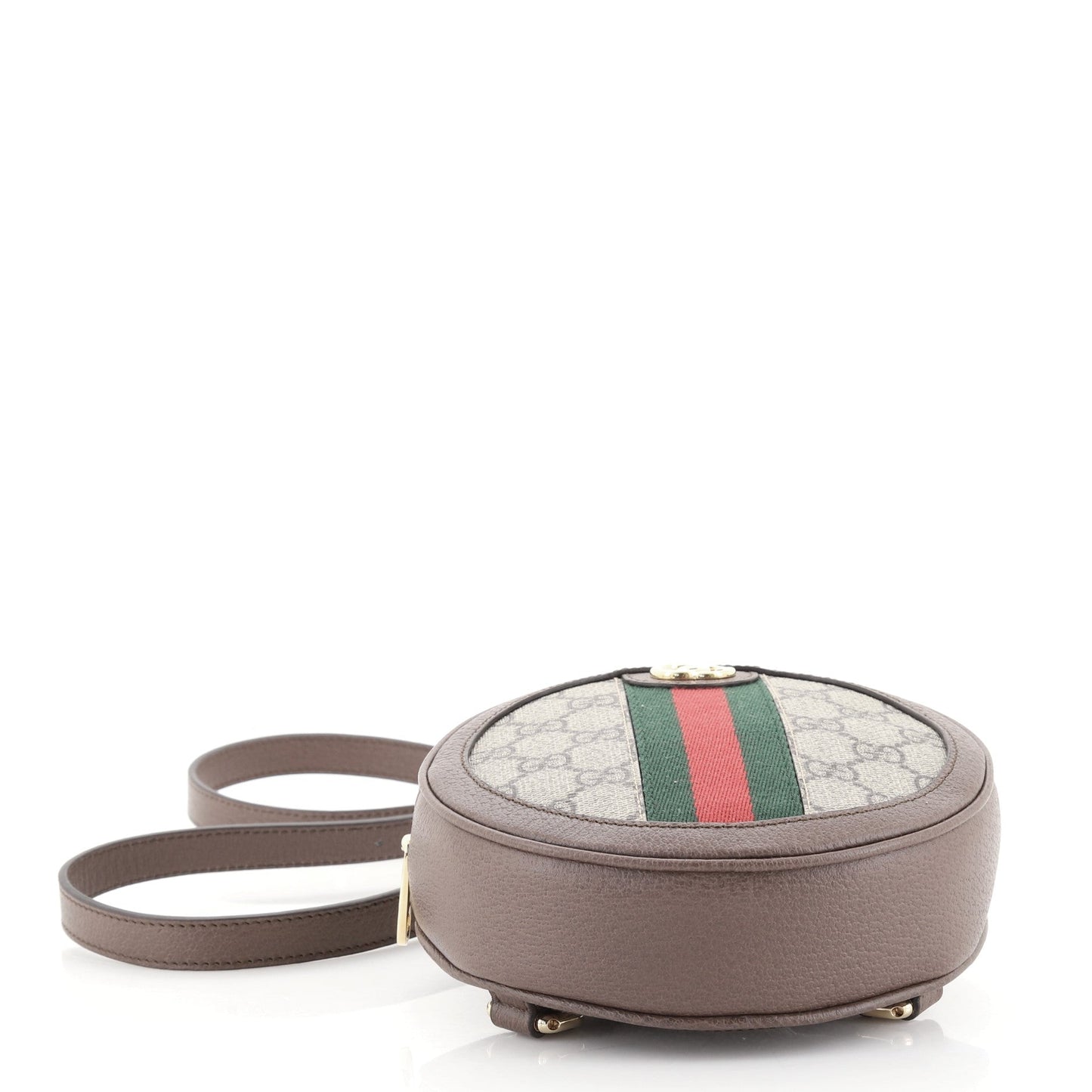 Ophidia Round Backpack GG Coated Canvas Mini
