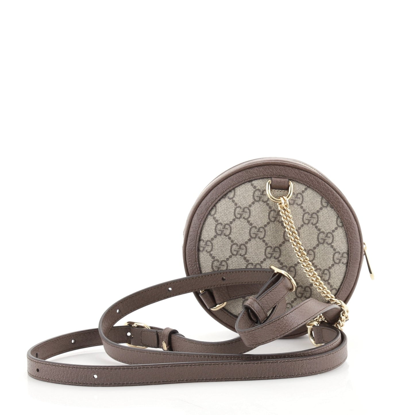 Ophidia Round Backpack GG Coated Canvas Mini