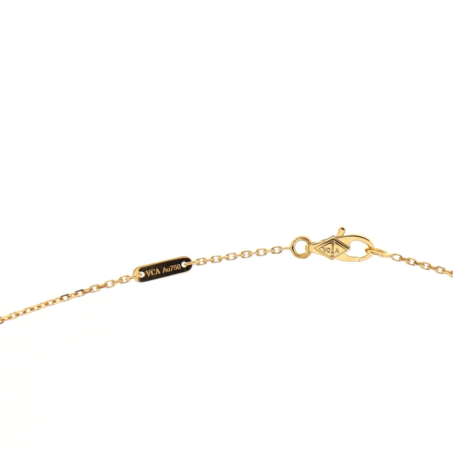 Frivole Pendant Necklace 18K Yellow Gold with Pave Diamonds Mini