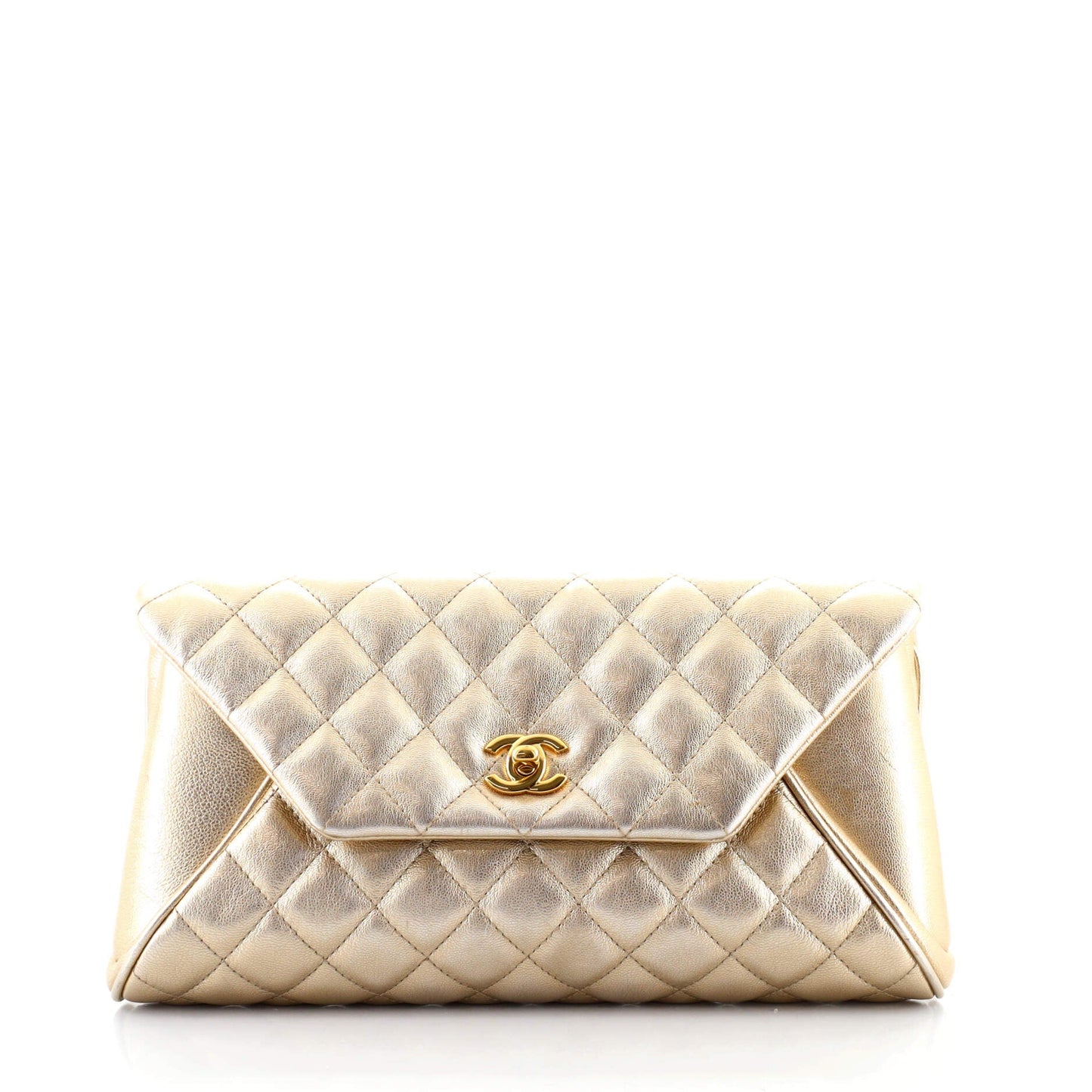 Fold Up Again Clutch Quilted Goatskin