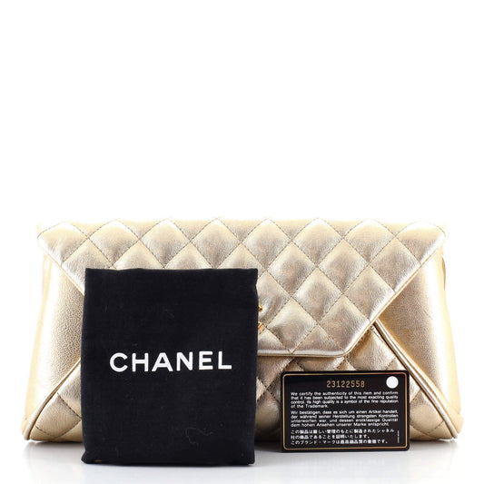 Fold Up Again Clutch Quilted Goatskin