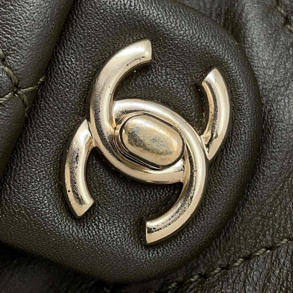 CHANEL Matelasse Backpack KhakiAS4342 Lambskin