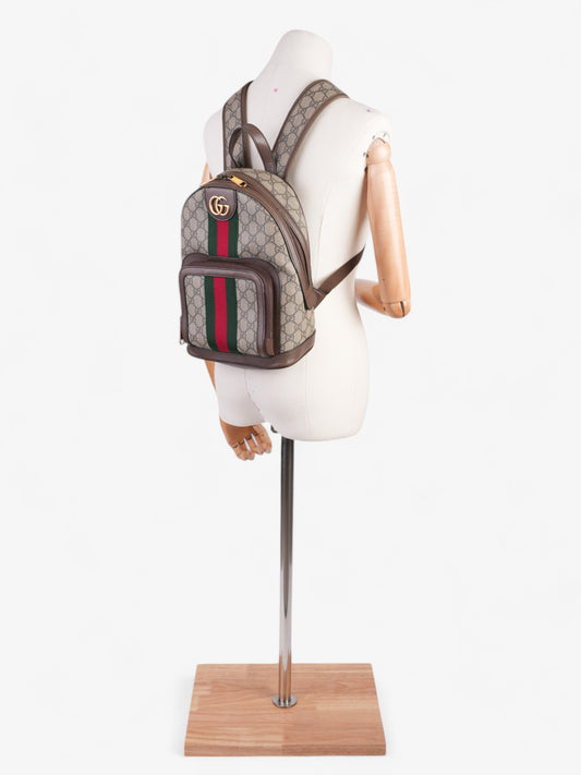 Gucci Ophidia Backpack Supreme / Green Coated Canvas Small