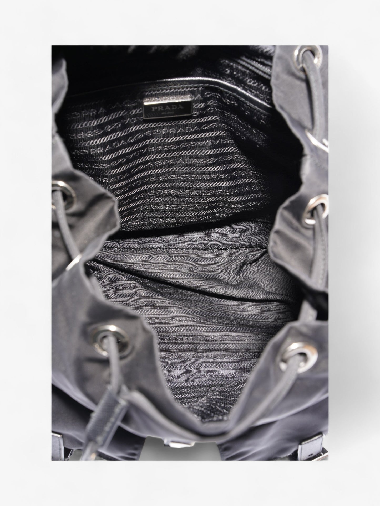 Tessuto Backpack Black Re Nylon Medium