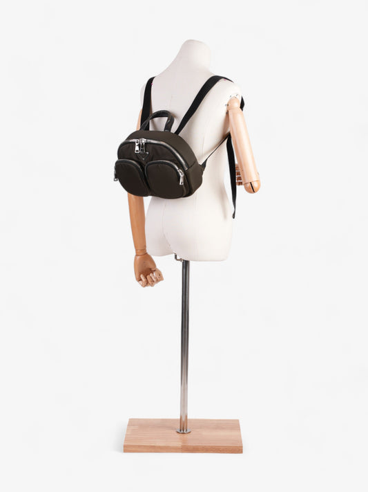 Prada Triangle Backpack Khaki Re Nylon